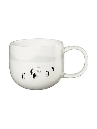 ASA SELECTION | Weihnachts Henkelbecher 0,4l Skiddng Xmas | weiss